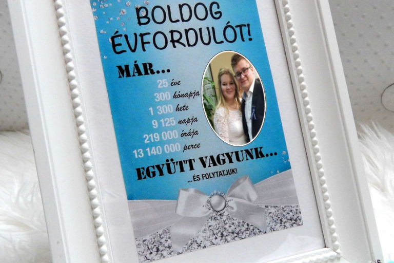 Évfordulós ajándékcsomag, szerelmes